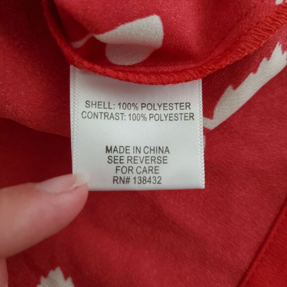 ModCloth Womens Red Cherry Dress Size M Round Neck Belted Pockets A Line Whimsy - Picture 5 of 10